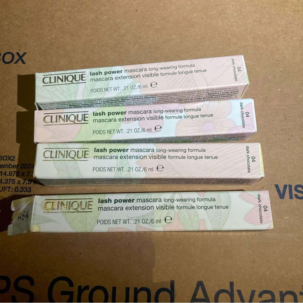 4 x clinique mascara (dark chocolate)